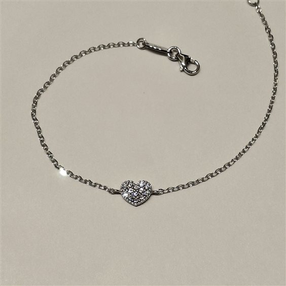 Bracciale Fanton Gioielli Donna BRACCIALI ORO in Oro bianco Cubic Zirconia BROR-222-52 - BROR-222-52